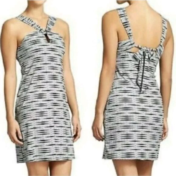 Athleta KIKI Black Gray Halter Athleisure Swim Dress - Picture 4 of 12